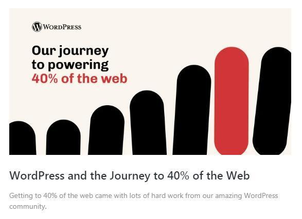 2021年WordPress市场份额突破40%